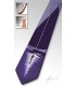 Cravate en bois, voilier violet