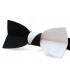 Bow tie in wood, Mellissimo in black & white Movingui