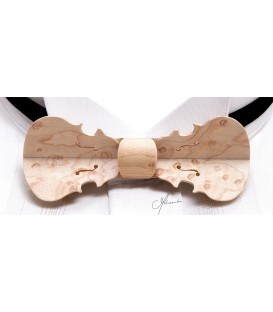 Bow tie in wood, Violin in pearly Maple - MELISSAMBRE