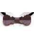 Bow tie in wood, Violin in purple tinted pearly Maple - MELISSAMBRE