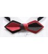 Bow tie in wood, Red and Coffee - MELISSAMBRE