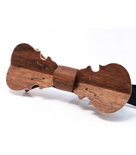 Bow tie in wood, Violin in Etimoe - MELISSAMBRE