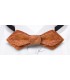 Bow tie in wood - Nib Model in Red Amboyna Burl - MELISSAMBRE