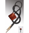 Bolo tie in wood, India Rosewood