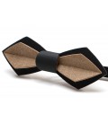 Wooden bow tie, Nib in black & bronze Maple