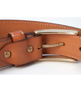 Belt in Wood & Leather, Zebrano - MELISSAMBRE