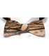 Wooden bow tie, Half-moon in white Ebony - MELISSAMBRE