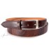 Belt in Wood & leather, Rosewood, silvered 30 - MELISSAMBRE
