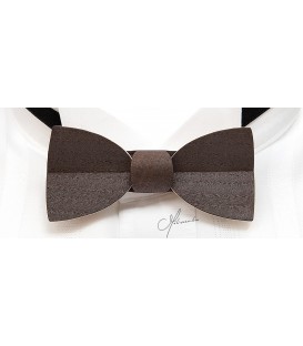 Bow tie in wood, Mellissimo in smoked Chestnut - MELISSAMBRE