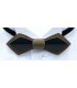 Bow tie in wood, Nib in khaki & black tinted Maple - MELISSAMBRE