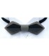 Bow tie in wood, Nib in grey & black tinted Maple - MELISSAMBRE