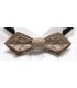 Bow tie in wood, Nib in hazelnut tinted Louro-Faïa - MELISSAMBRE