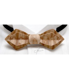 Wooden bow tie, Nib in Japan Ash - MELISSAMBRE