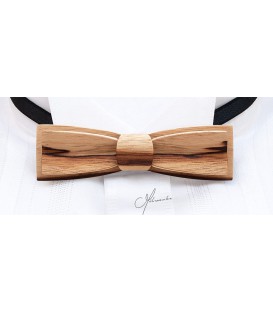 Bow tie in wood, Stretto in Dogwood - MELISSAMBRE