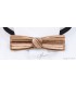 Bow tie in wood, Stretto in Zebrano - MELISSAMBRE