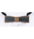 Bow tie in wood, Stretto in bronze & grey tinted Maple - MELISSAMBRE