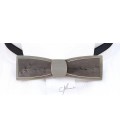 Bow tie in wood, Stretto in grey pearly Maple