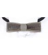 Bow tie in wood, Stretto in grey tinted pearly Maple - MELISSAMBRE