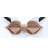 Bow tie in wood, Carte in silvery Bubinga - MELISSAMBRE