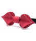 Bow tie in wood, Card model in red tinted Maple