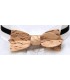 Bow tie in wood, Asymmetric in mottled Birch