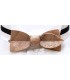 Bow tie in wood, Asymmetric in silvery Bubinga - MELISSAMBRE