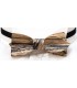 Bow tie in wood, Asymmetric in white Ebony - MELISSAMBRE