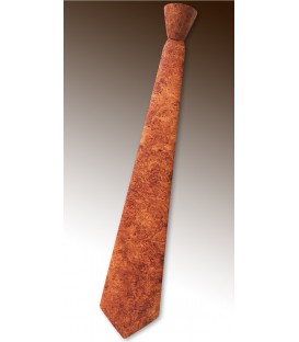 Wood tie, red Amboyne burl - MELISSAMBRE