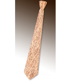 Necktie in wood, mottled Birch