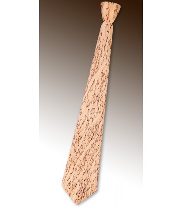 Cravate en bois, Bouleau madré de Finlande - MELISSAMBRE