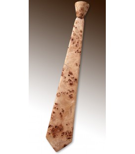 Necktie in wood, Poplar burl