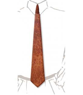 Cravate en bois, loupe de Vavona - MELISSAMBRE