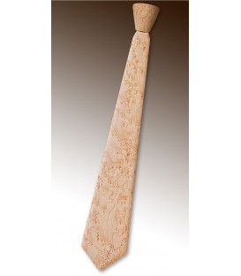 Necktie in wood, pearly Maple