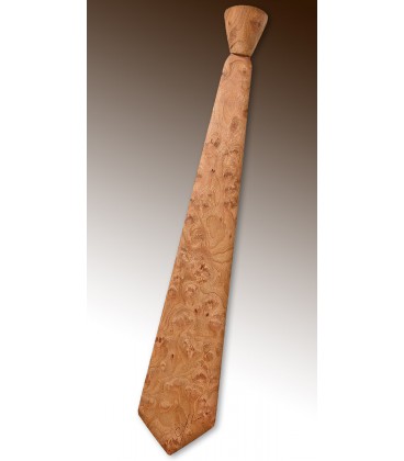 Wooden tie, Wild cherry tree burl - MELISSAMBRE