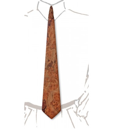Cravate en bois - Loupe de Noyer d'Asie - MELISSAMBRE