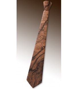Wooden tie, flowered Walnut tree - MELISSAMBRE