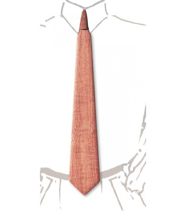 Wooden tie, watered Bubinga - MELISSAMBRE
