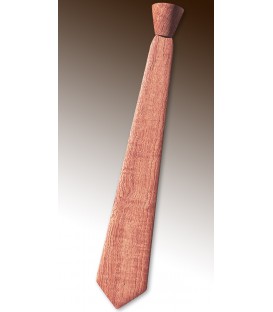 Necktie in wood, watered Bubinga