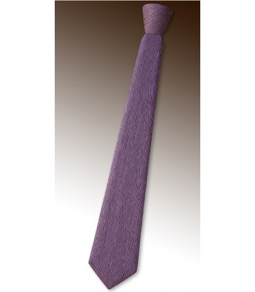 Cravate en bois, Koto teinté lilas - MELISSAMBRE