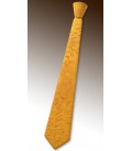 Cravate en bois, loupe de Peuplier teinté jaune