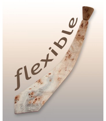 Cravate slim en bois, flexible - MELISSAMBRE