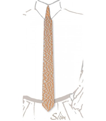 Slim wooden tie, Louro-Faïa - MELISSAMBRE
