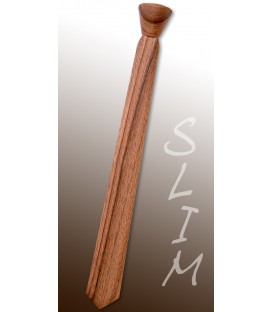 Slim wooden tie, French Walnut tree - MELISSAMBRE