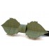 Bow tie in wood, Leaf in green tinted Maple - MELISSAMBRE