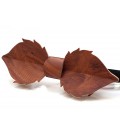 Bow tie in wood, Leaf in Vavona burl