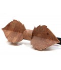 Bow tie in wood, Leaf in Madrona burl