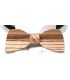 Bow tie in wood, Half-moon in Zebrano - MELISSAMBRE