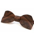 Bow tie in wood, Half-Moon in American Walnut tree burl
