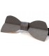 Bow tie in wood, Half-moon in grey-steel tinted Maple - MELISSAMBRE