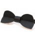 Bow tie in wood, Half-moon in black tinted Maple - MELISSAMBRE